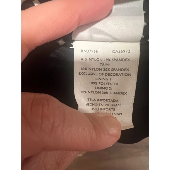 Nike Womens Swim Board Skirt Swim Skirt Bottom Black - Picture 3 of 5